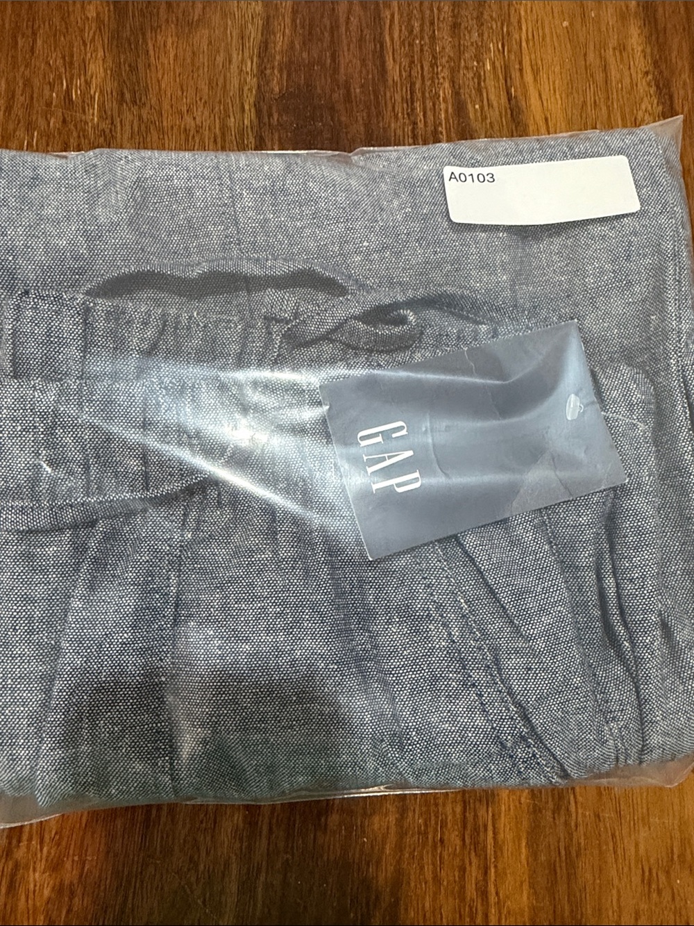 NWT GAP Linen Wide Leg Pants in Heathered Blue Coastal - Picture 12 of 12